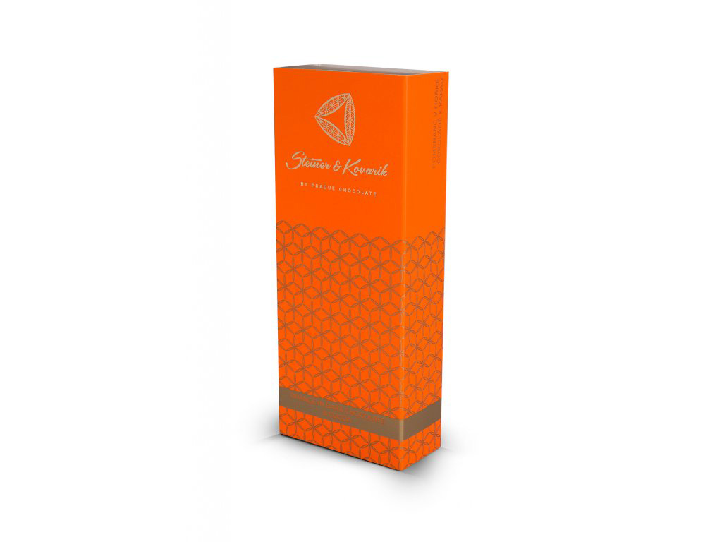 Pieces of Candied Orange in Dark Chocolate with Cocoa, 150 g dragees