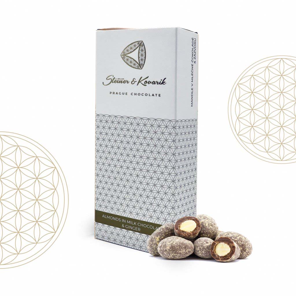 Almonds in Milk Chocolate with Ginger
